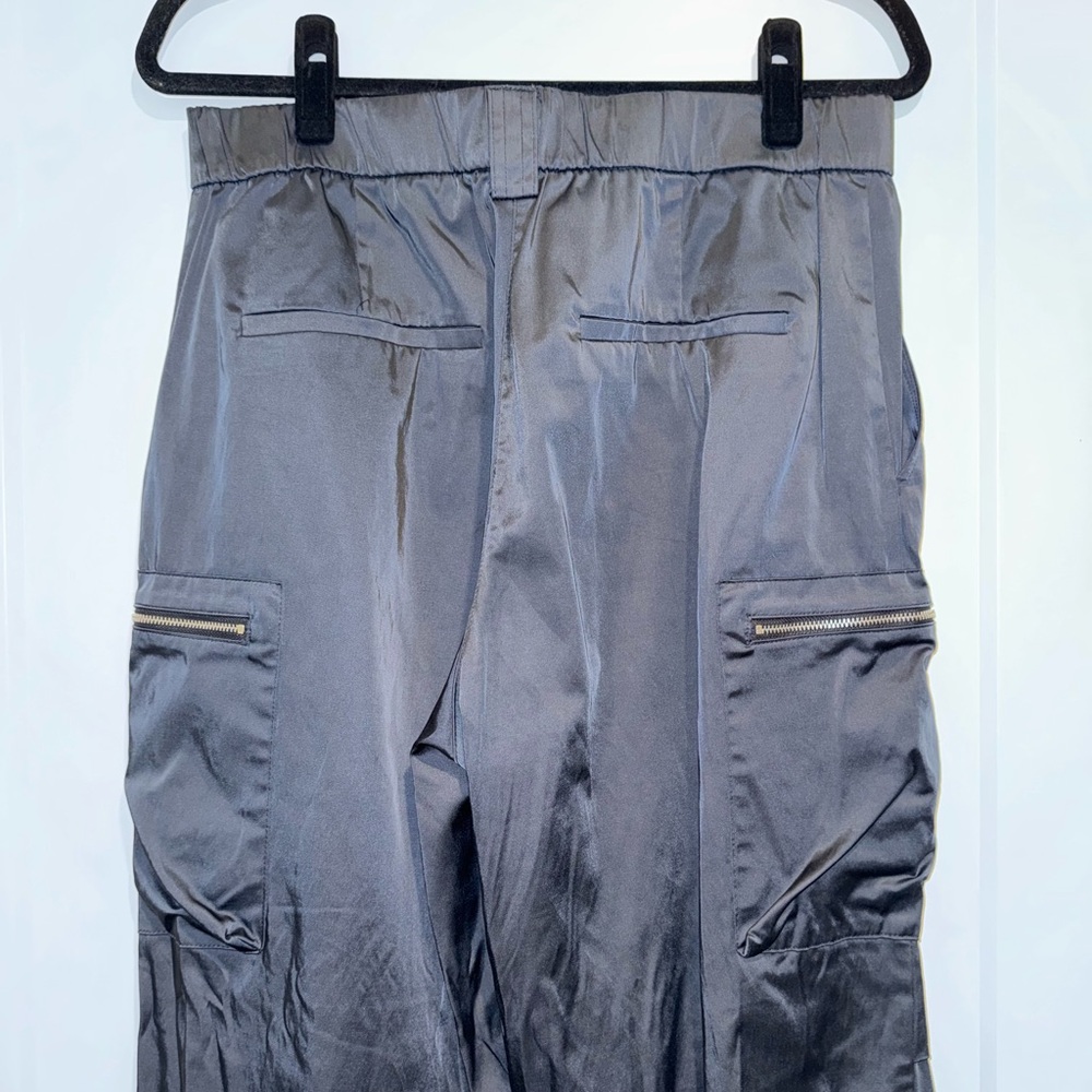 Zara Navy Blue Cargo Jogger Pants - Picture 4 of 5